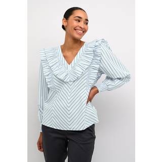 Kaffe KAjerrie Bluse - Blå - Str 44 - Damer