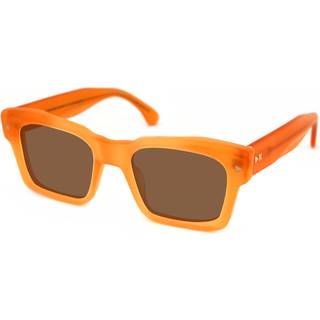 XLAB Unisex CAMPBELL Solbriller Acetat Orange uigennemsigtig Brun Firkantet Polariseret