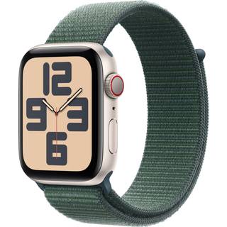 Apple Watch SE GPS & 4G 44mm Sølv Aluminium Case med Polarblå Sport Loop