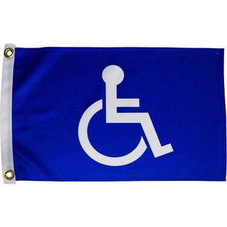 S?g 'n Rescue Unisex Handicap Flag 12x18 Handicap Flag Blue 12 """" X18 """"