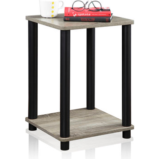 Furinno Turn-n-Tube natbord Bedt Bord Fransk eg/sort