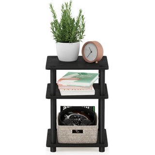 Furinno Turn-n-Tube Let samling natbord Bedside Bord med Open Shleves Blackwood