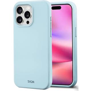 SiGN Liquid Silicone Cover til iPhone 16 Pro - Lyseblå