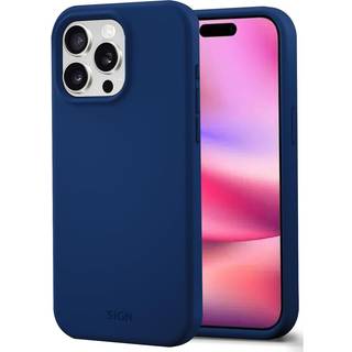 SiGN Liquid Silicone Cover til iPhone 16 Pro Max - Lyseblå