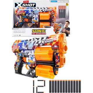 Zuru X-Shot Skins Sonic Dread Super Speed blaster - 12 pile
