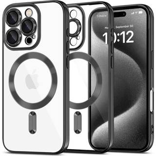 iPhone 16 Pro Tech-Protect MagFlex Cover - MagSafe-kompatibelt - klar / sort