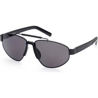 Dsquared2 Mand DQ0366 02A Outlet solbriller Metal Sort Grå Rund Normal