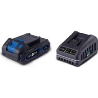 Scheppach batterisæt SBSK2.0, lader m/2,0 batteri 7909201720