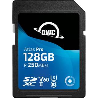 OWC SD ATLAS PRO 128GB R250/W130 V60 UHS-II