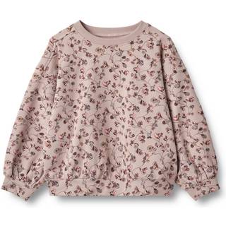 Wheat Sweatshirt L/S Lia Dry Rose Flower Vine 86 cm  Lyserød  86 cm  kvinde