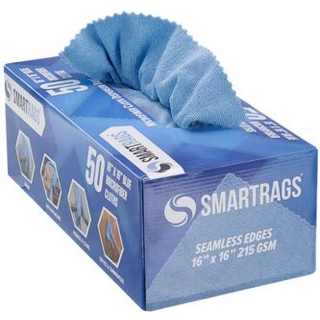 Arkwright Smart Rags in Box - (Pack of 50) 215 GSM fnug gratis klude Genanvendelige mikrofiberklude til reng?ring af st?vning p? hjemmekontoret A
