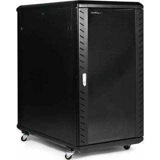 StarTech.com RK2236BKF stativ 22U Fritstående reol Sort