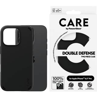 CARE by PanzerGlass iPhone 16 Pro Feature Double Defence Bagside Cover - Sort