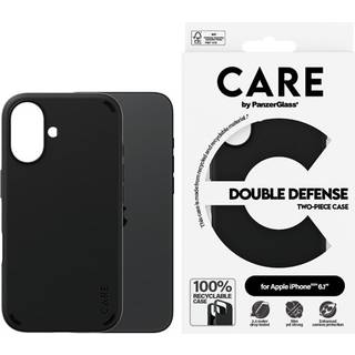 CARE by PanzerGlass Case Feature Double Defence Black iPhone 16