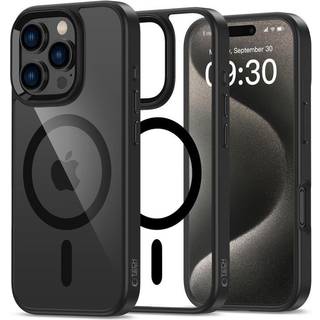 iPhone 16 Pro Tech-Protect MagMat Bagside Cover - MagSafe Kompatibel - Gennemsigtig / Sort