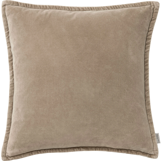 Cozy Living velour pyntepude 50x50 cm alpaca