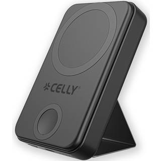 Celly MAGPBW10000 PowerBank 10W/2,5W MagSafe Trådlös laddning integrerat ställ