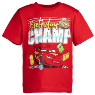 Disney Pixar Cars Lightning McQueen Birthday Infant Baby Boys Graphic T-Shirt Cars Red 18 måneder