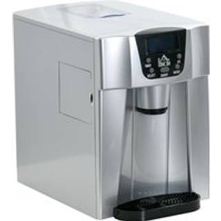 HOMCOM Ice Maker Machine and Water Dispenser, Counter Top Ice Cube Maker for Home w/3L Tank, Adjustable Cube Size,12kg in 24 Hrs, No Plumbing Required