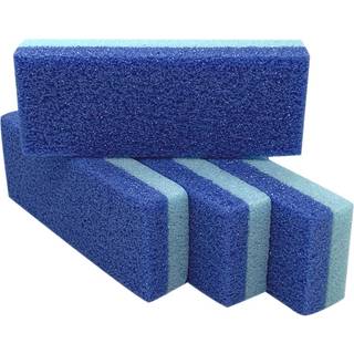 Maryton Foot Pumice Stone for Feet Hard Skin Callus Remover og Scrubber (Pack of 4) (Blue)