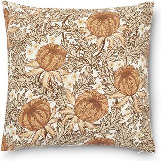 Boel&Jan Naima Pudebetræk 45x45 Cm t / Hvidt / Beige - Pyntepuder & Betræk Bomuld Brun - 2355987