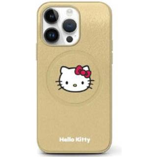 Hello Kitty læder Kitty Head MagSafe cover til iPhone 13 Pro / 13 - guld