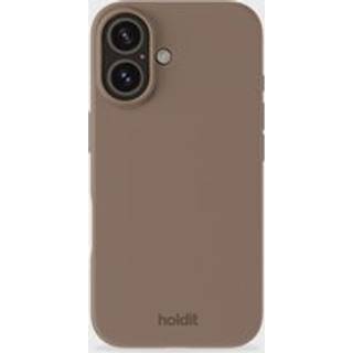 Phone Case Silicone Mocha Brown iPhone 16 Plus - Brun - Add QTY