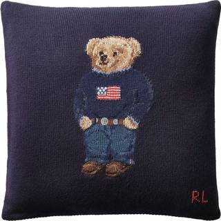 Ralph Lauren Home Polo Bear Pude 50x50 Cm - Pyntepuder & Betræk Uld Blå - 650684789001