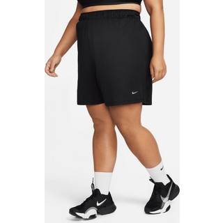 Nike Dri-FIT Attack-shorts med mellemhøj talje (13 cm) uden for til kvinder (plus size) - sort - 3X