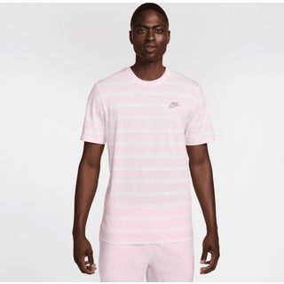Nike Club Stripe T Shirt Pink