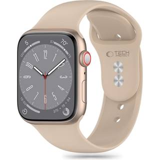Apple Watch (42/44/SE/45/46/49mm) Tech-Protect Silikone Rem - Walnut