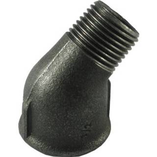 Vinkel 3/8'' 45gr muf/nip sort