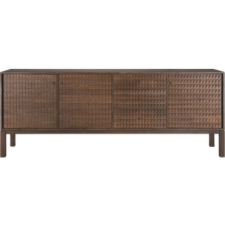 Ethnicraft Sono Skænk 228 Cm Døre - Skænke og sideboards Teak Lysebrun - 15347