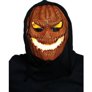 Flammen Kürbis LED Maske