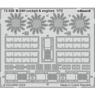 B-24H cockpit & engines 1/72