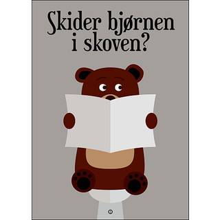Skider bjørnen i skoven? - 30x40 cm (På lager i varehus)