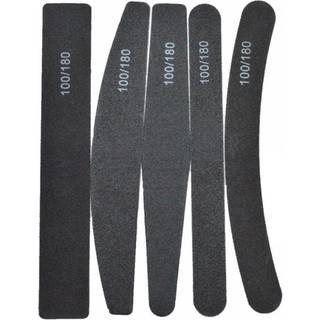 5 dobbeltsidede neglefiler - 100/180 - Neglefil -
