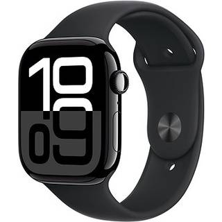 Apple Watch Series 10 GPS 42 mm jet sort aluminium MWWE3 S/M sort sportarmbånd