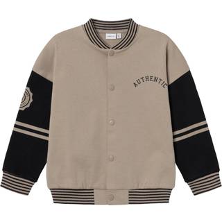 NAME IT Nassen Sweat Cardigan Weathered Teak Black