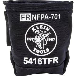 Klein Tools 5416TFR Tool Bag Flame Resistant lærredspose til boltopbevaring med dobbeltforstærket bund og tunnel tilslut 5 x 10 x 9-tommer