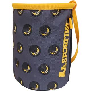 La Sportiva Climbing On The Moon Chalk Bag Carbon/giallo, OneSize