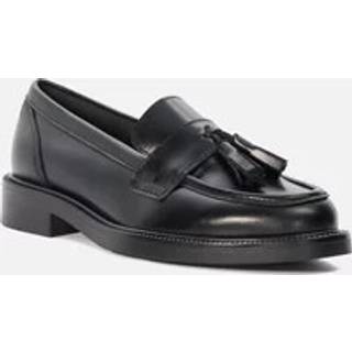 Dune London Dune London Black Wide Fit Garda Tassle Leather Black Loafers