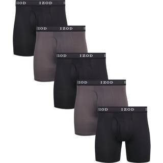 Izod m?nds undert?j - Performance Boxer Briefs med Mesh Functional Fly (5 Pack) St?rrelse Stor sort/magnet/sort/magnet/sort
