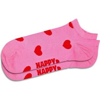 Happy Socks Hearts Low Sock - Pink/Red - Str 41/46