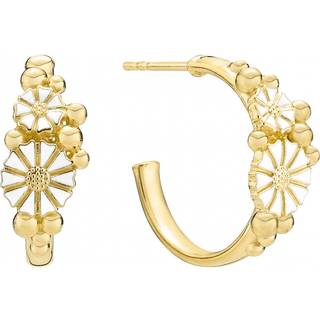 LUND Copenhagen forgyldte Marguerit øreringe Ø20