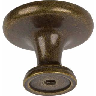 GLIDERITE HARDWARE 5415-AB-25 1,25 tum diameter Klassisk rund ringskåpsknappar 25 Pack Antik mässingsfinish