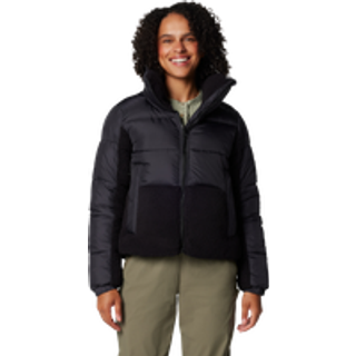 Columbia Women's Leadbetter Point II Sherpa Hybrid Syntetisk jakke Damer størrelse L farve sort