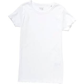 VRS teen rib T-shirt str. 158/164 - hvid (På lager i butik)