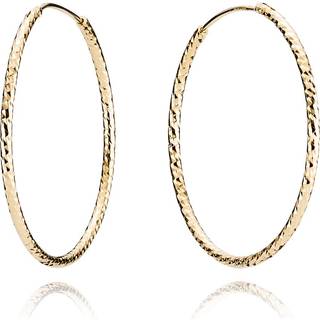 BNH Creol Twist 1,8/30 Mm Forgyldt Sølv Øreringe