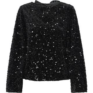 PIECES dame bluse PCKAM - Black Black sequins - XS